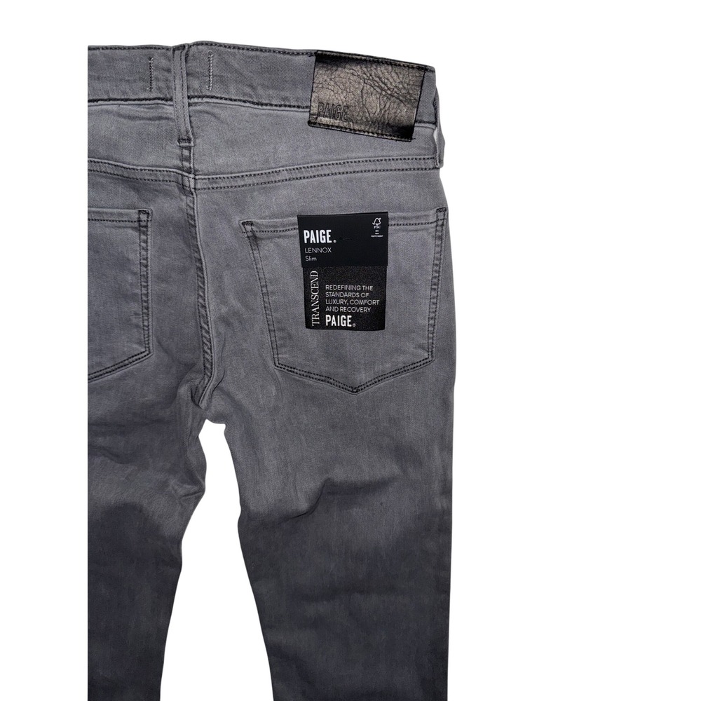 Paige Lennox Slim Transcend Grey Jeans Mens 28 NWT - Picture 3 of 8